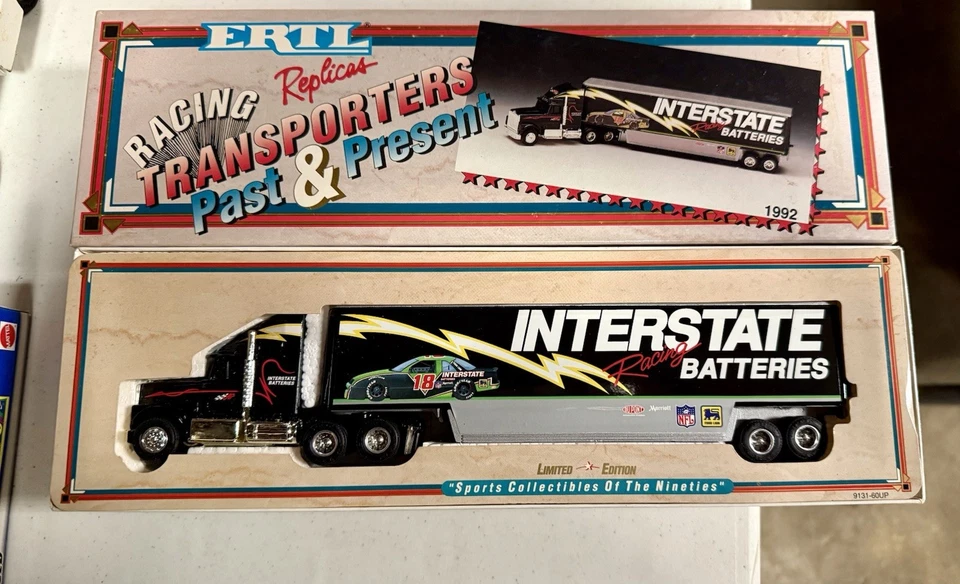 1992 Interstate Batteries Ertl Diecast Joe Gibb Racing TRANSPORTER Stock No 1325