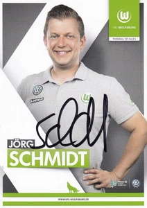 Jörg Schmidt VfL Wolfsburg Frauen Autogrammkarte Handsigniert 2014/2015 #FP423 - Picture 1 of 2