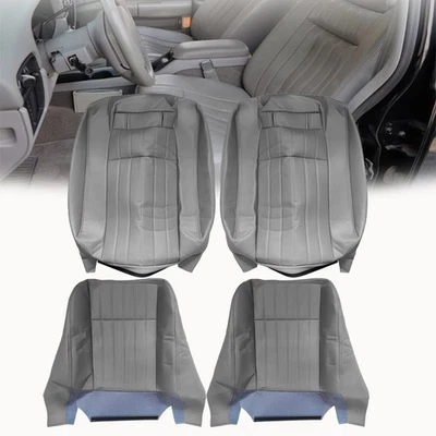 Capa de assento de couro cinza para motorista e passageiro 1994 1995 1996 Chevy Impala SS - Imagem 1 de 4