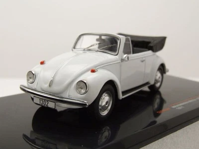 VW Maggiolino 1302 LS Cabrio 1971 Bianco Modellino 1:43 Ixo Models - Immagine 1 di 4