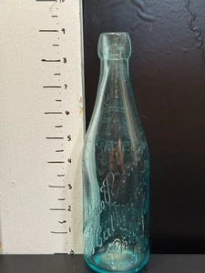 antonio pescatore philadelphia blob top bottle aqua super good condition - Picture 1 of 14