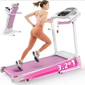 Treadmill Foldable for Home, 3 Levels Manual Incline Running Machine Treadmill - Picture 1 of 5