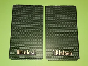 Pair of McIntosh ML-10C Speaker Metal Tweeter and Midrange Grills Perfect - Picture 1 of 7