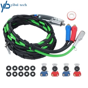 For Semi Truck Tractor Trailer Wrap Set Air Line Hose 15FT 3-in-1 w/ Accessories - Picture 1 of 18