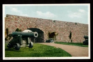 Cannon Fort Ticonderoga Nueva York Postal Militar - Imagen 1 de 1