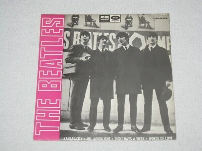 THE BEATLES EIGHT DAYS A WEEK VERY RARE DOUBLE REFERENCE SPANISH REISSUE EP 7" - Image 1 of 4