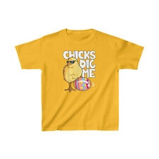 Cute Fun Festive Happy Easter shirt for kids Funny Silly Chicks Dig Me T-Shirt