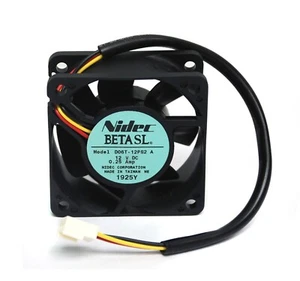 Nidec DC Fan D06T-12PS2 A 60x60x25mm 12V 0.25A Wire 3P 4360rpm 21.6cfm 30dBA - Picture 1 of 7