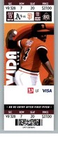 Oakland Athletics vs San Francisco Giants 7/13/2018 Ticket - Vida Blue