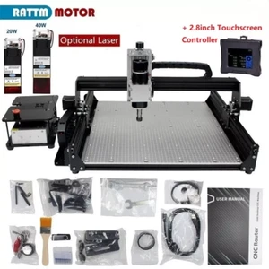 Aluminium Tisch 4540 Router 500 W Graviermaschine + 20 W/40 W Laser + Offline-Steuerung - Bild 1 von 21