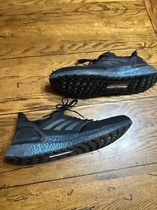 ADIDAS UltraBoost_20 #G55839 Core Black/Signal Cyan Size US 11 - Picture 1 of 12