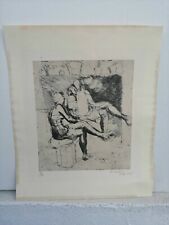 Luigi Bartolini Reproduction Signed And Numbered Modlel IN Waiting Of Lay 1933
