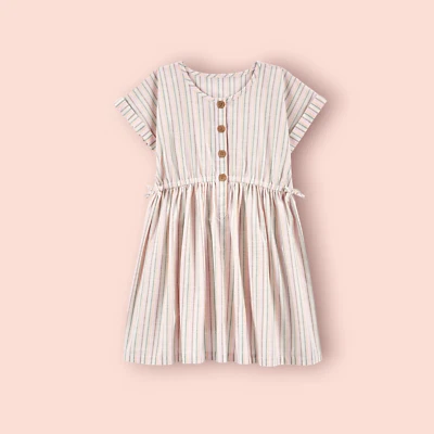 Carter's Kid Striped Poplin Dress Striped Size 5, 7 NWT - Image 1 of 2