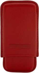 ESTUCHE DE 5 CIGARROS MARTIN WESS ROJO CUERO DE VACA/PIEL DE CABRA ** NUEVO ** - Imagen 1 de 3