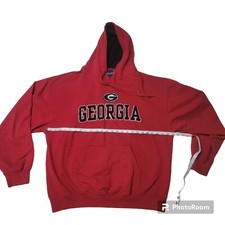 VINTAGE Georgia Bulldogs OLD VARSITY BRAND 90S Y2K Hoodie Pullover Embroidered