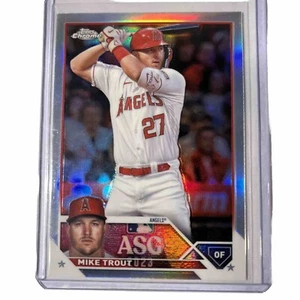 Topps Chrome Update Baseball 2023 Mike Trout ASG All Star Game Refractor - Imagen 1 de 2