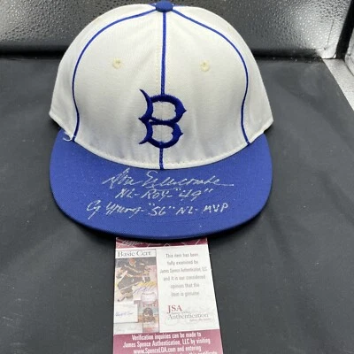 Don Newcombe Signed Brooklyn Dodgers Stats Hat - JSA /Coa - Image 1 of 4