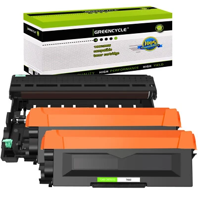GREENCYCLE 2x TN660 Toner +1x DR630 Drum For Brother MFC-L2700DW HL-L2300D TN630 - Image 1 of 4