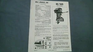 Evinrude Big Twin 1956 25 hp 25022 25023 bu_25022_56 boletín de datos - Imagen 1 de 3