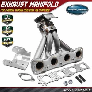 Exhaust Manifold w/ Gasket Kit for Hyundai Tucson 2010-2013 Kia Sportage 11-12 - Picture 1 of 8