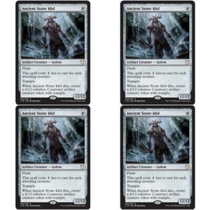 4 x ANCIENT STONE IDOL NM Commander 2018 mtg Grey - Artifact Rare - Picture 1 of 1