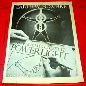 Earth Wind And Fire Powerlight Vintage ORIG 1983 Press/Magazine ADVERT 12"x 8.5" - Picture 1 of 3