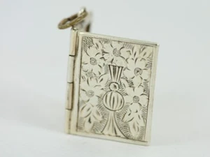 Locket Pendant 900 Silver Ladies Vintage 4g Cx59 - Picture 1 of 4