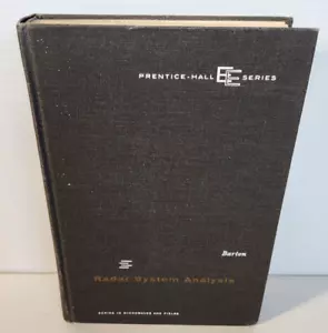 RADAR SYSTEM ANALYSIS - DAVID BARTON Raytheon Corp HC 1964 Edition 5th Printing - Picture 1 of 7