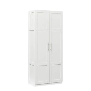 2025/High Wardrobe Kitchen Cabinet 2 Doors 3 Partitions to Separate 4 Storage - Picture 1 of 15