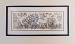 Yale College Old Campus Large Framed Original Print, 1982, Signed by Artist - Picture 1 of 6