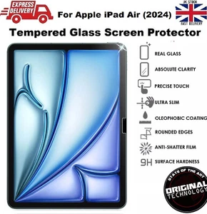 Gorilla Tempered Glass Screen Protector 9H Hard For iPad Air 13" M2 A2898/ A2899 - Picture 1 of 4