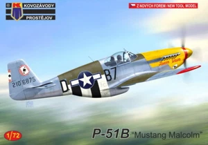 KP Modèles 1/72 NORD-AMERICAN P-51B MUSTANG avec CAPOT MALCOLM - Photo 1 sur 2