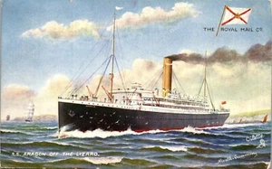 Vintage Tuck's Oilette Schiff Postkarte Aragon signiert Royal Mail 9151 - Bild 1 von 3