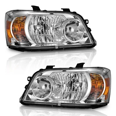 Pair Headlights For 2004-2006 Toyota Highlander Halogen Driver & Passenger Foto 1 de 4