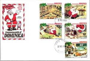 Dominica FDC 1981 - Santa's Workshop, Christmas - Roseau - Block of 5 - F65028 - Picture 1 of 2