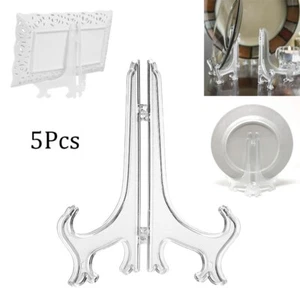5x Soporte decorativo para placas de exhibición Caballete Marco de fotos Pedestal Adornos - Imagen 1 de 22