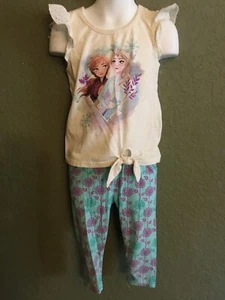 frozen II 5 girls shirt pants outfit set elsa anna Disney - Picture 1 of 3
