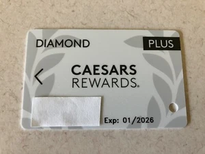CAESARS CAESAR'S TOTAL REWARDS DIAMOND PLUS SLOT CARD 2026 NOME FEMMINILE - Foto 1 di 1