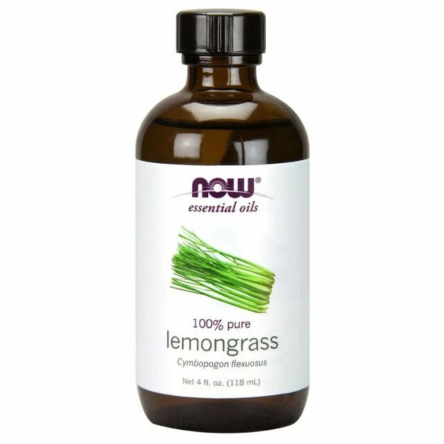 NOW Foods Essential Oils, Lemongrass Oil 4oz/118ml - (0733739076182)