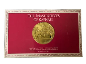Franklin Mint PRUDENCE 1511 Raphael Masterpieces Sterling Silber 24k Goldplatte - Bild 1 von 7