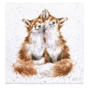 Wrendale Contentment 20 cm Leinwand - Handgefertigtes Tier Wandbild von Hannah Dale - Bild 1 von 2