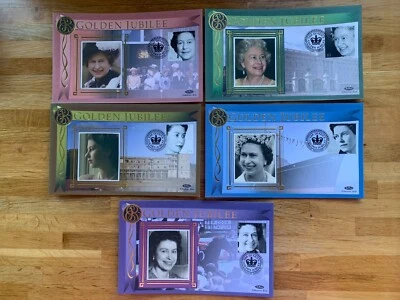 GB 2002 FDC BENHAM x 5 QUEEN ELIZABETH 2 GOLDEN JUBILEE - Image 1 of 2