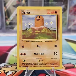 Diglett 47/102 Set Base Illimitato Vintage WOTC 1999 LP - Foto 1 di 2