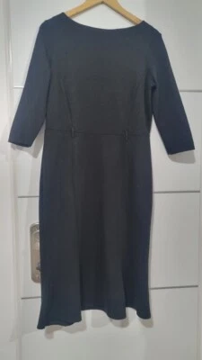 Vestido Damisela en un Vestido Negro Cremallera Trasera Talla GB 16 Ajuste EE. UU. 12 UE 44 l XL X- Grande Foto 1 de 4