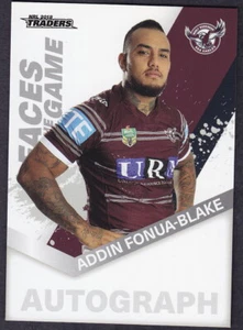2018 NRL TRADERS FACES OF THE GAME SHARKS MANLY ADDIN FONUA-BLAKE FG 21/64 - Bild 1 von 1