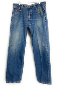 Vaqueros de colección Red Bat Wing Levi's década de 1990 501xx con botones mosca hechos en EE. UU. 38W x 30L - Imagen 1 de 11