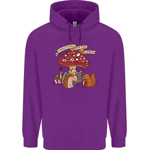 Christmas Hedgehog Toadstool Mouse Childrens Kids Hoodie - Picture 1 of 88