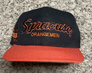 Vintage Sports Specialties Syracuse Orangemen Black Dome Snapback NWOT VTG - Picture 1 of 7
