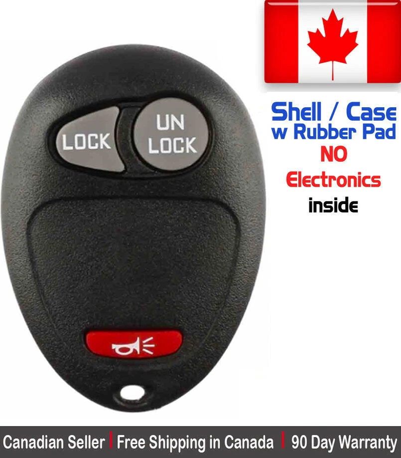 1x New Replacement Keyless Entry Key Fob Case For Chevy GMC Pontiac - Shell Only - Image 1 of 1