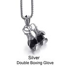 Stainless Steel Mens Boys Gift Chain Choker Necklace Boxing Glove Pendant